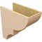 Ekena Millwork 10"W x 20"D x 20"H Classic Ridgewood Rough Cedar Woodgrain TimberThane Corbel, Primed Tan CORUR10X20X20RIDRCPR - alternate 4